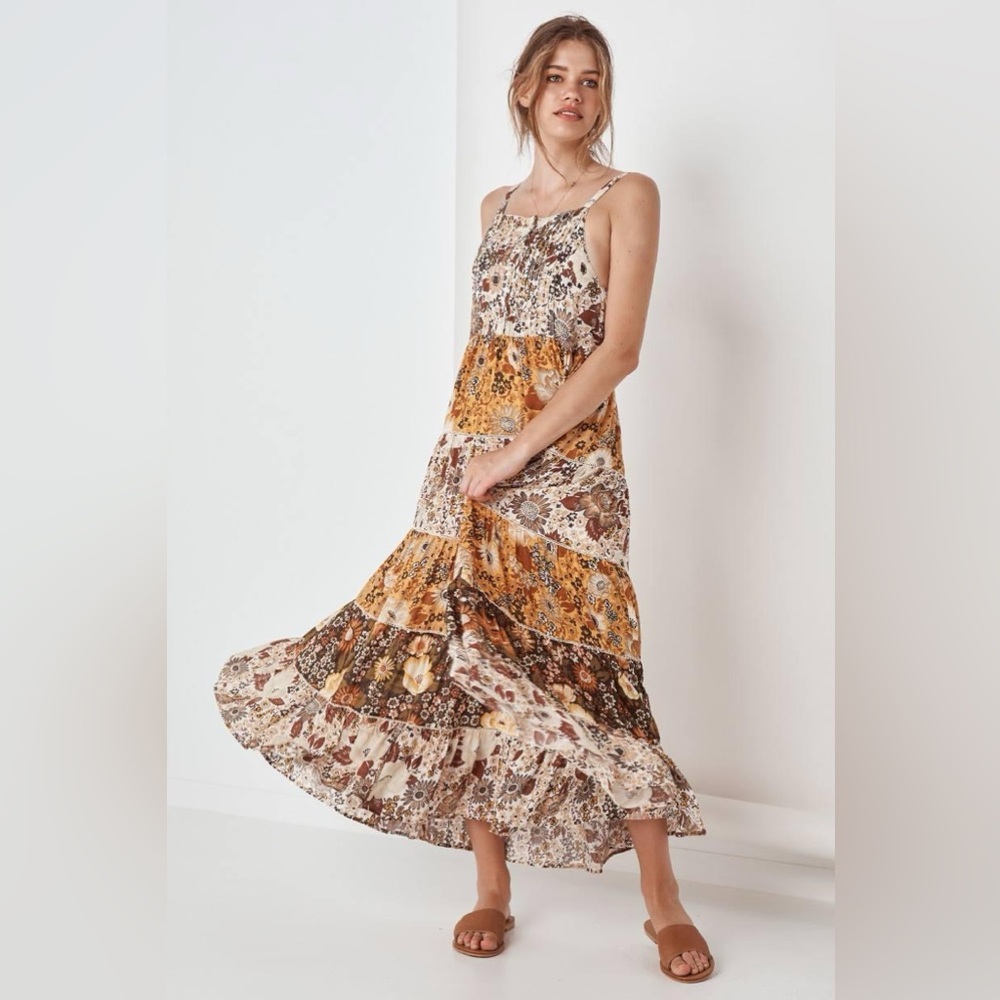 Spell desert daisy dress mustard size small